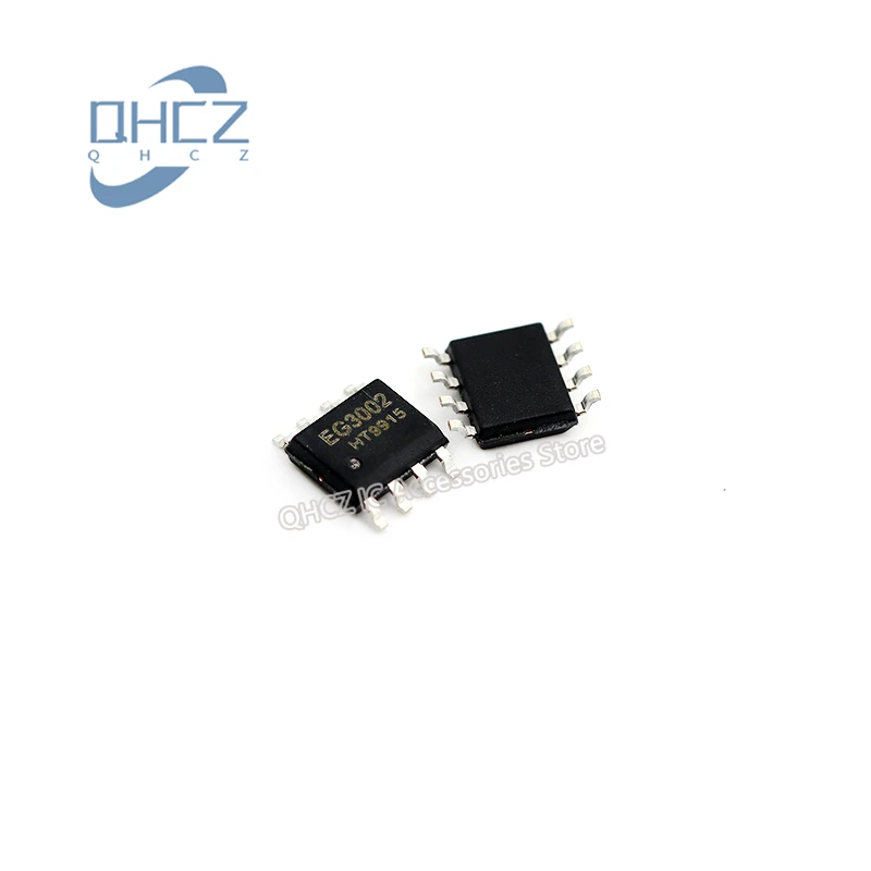 

20pcs EG3002 SOP8 single-channel power MOSFET driver chip, withstand voltage 30V, output current 1A New and Original In Stock