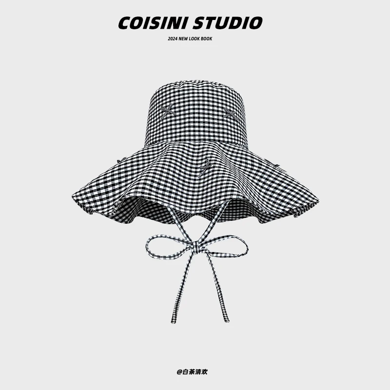 Панама женская универсальная с большими полями и защитой от солнца