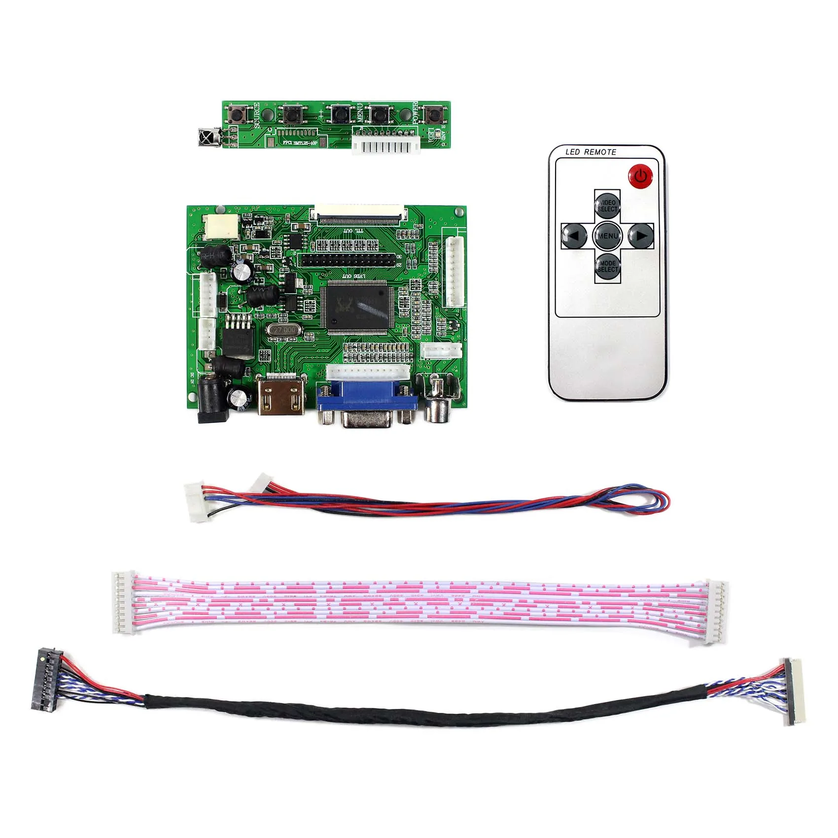 

HD-MI VGA 2AV LCD Controller Driver Board Compatible Work With 6.5inch 640x480 4:3 G065VN01 V2 LCD Screen