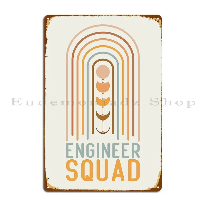 Инженер-Отряд металлическая табличка постер ржавый классический настенный