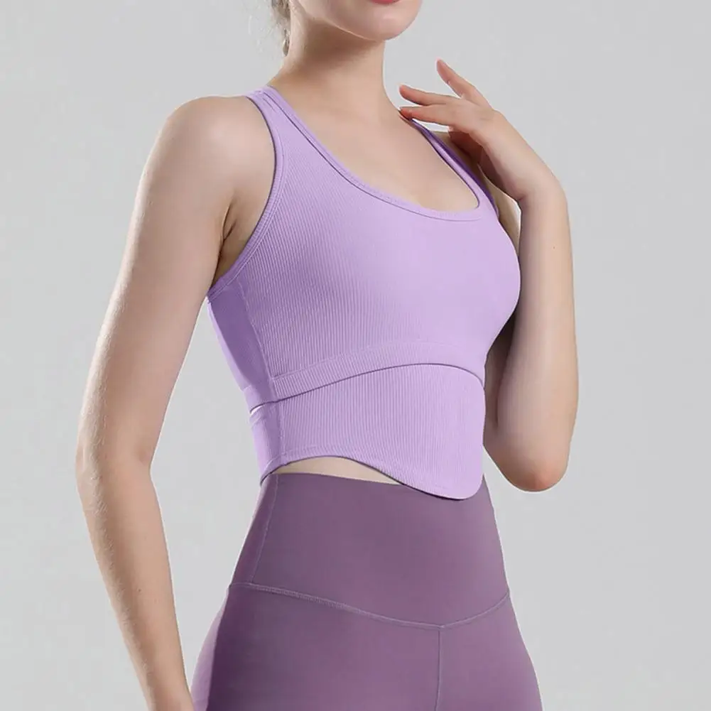 

Women Yoga Vest Shockproof Sports Bra Backless Slim Fit Sports Bra
