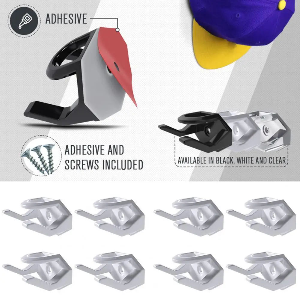 

Вешалка для бейсбола, 8 шт., простая Двойная Вешалка, не оставляющая следов, компактная вешалка для шляп, товары для дома