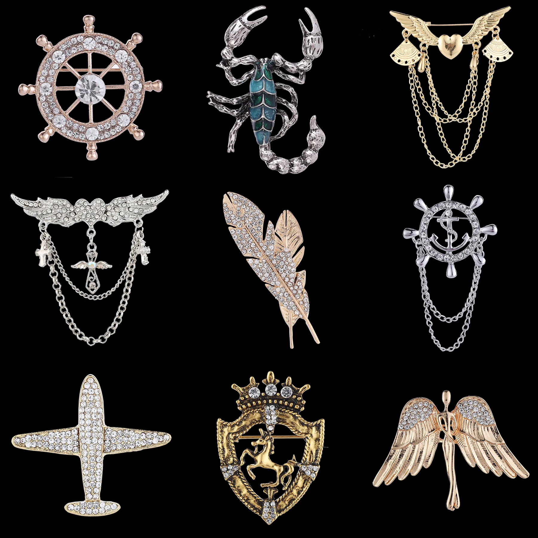 

Simple Men's Brooch, Suit Brooch, Personality Trend, Holiday Gift, Men's And Women's Pins