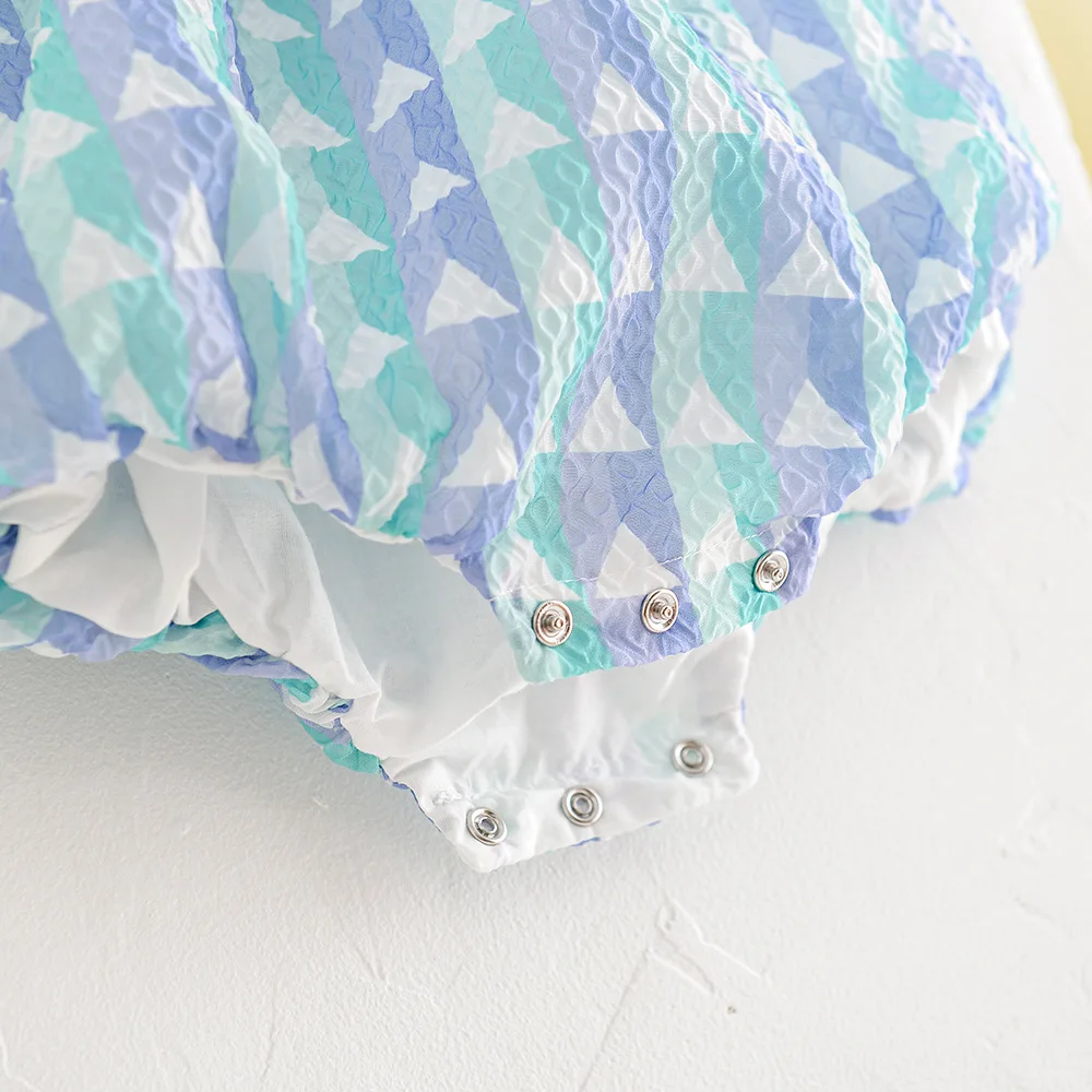 2022 Summer New Baby Sleeveless Bodysuit Infant Girl Clothes Loose Toddler Jumpsuit Casual Flower Princess Clothes 0-24M