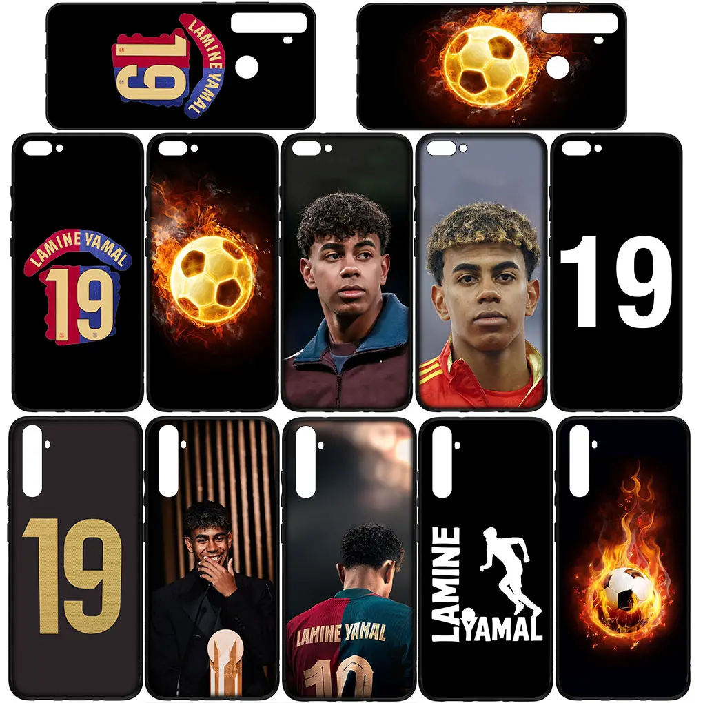 Чехол Football Number No 19 Soccer для OPPO A17 A15 A16 A40 A53 A54 A57 A78 A79 A58 A38 A98 A94 A80 A96 A74 A95 A77 A76 A60