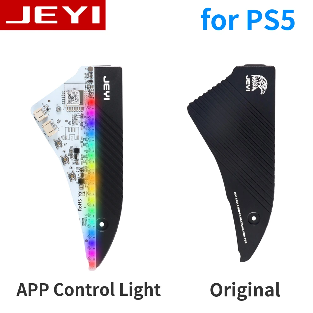 

JEYI Game Console cooler Support For PS5 Hard Drive M.2 NVME Speed Cooling Fan Heat RGB Tuya APP Control Pickup Rhythm Cooler