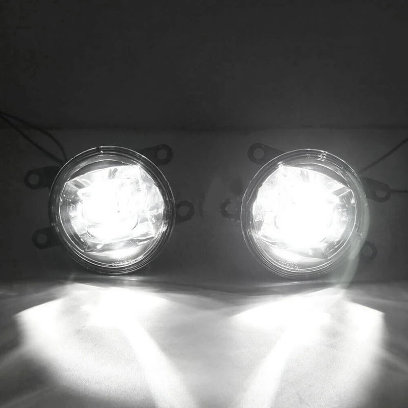 

1Pair LED Fog Lights Assembly Clear Lens Fog Lamp For Toyota Sienna 2021-2023 With Switch Wires Relay