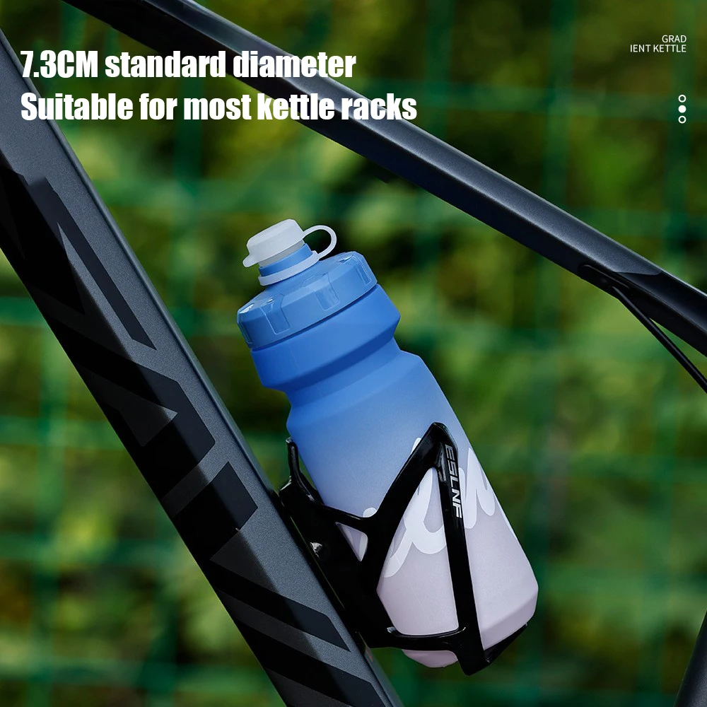 LeBycle Силиконовая Велосипедная Бутылка Для Воды 650 Мл Градиентная Спортивная