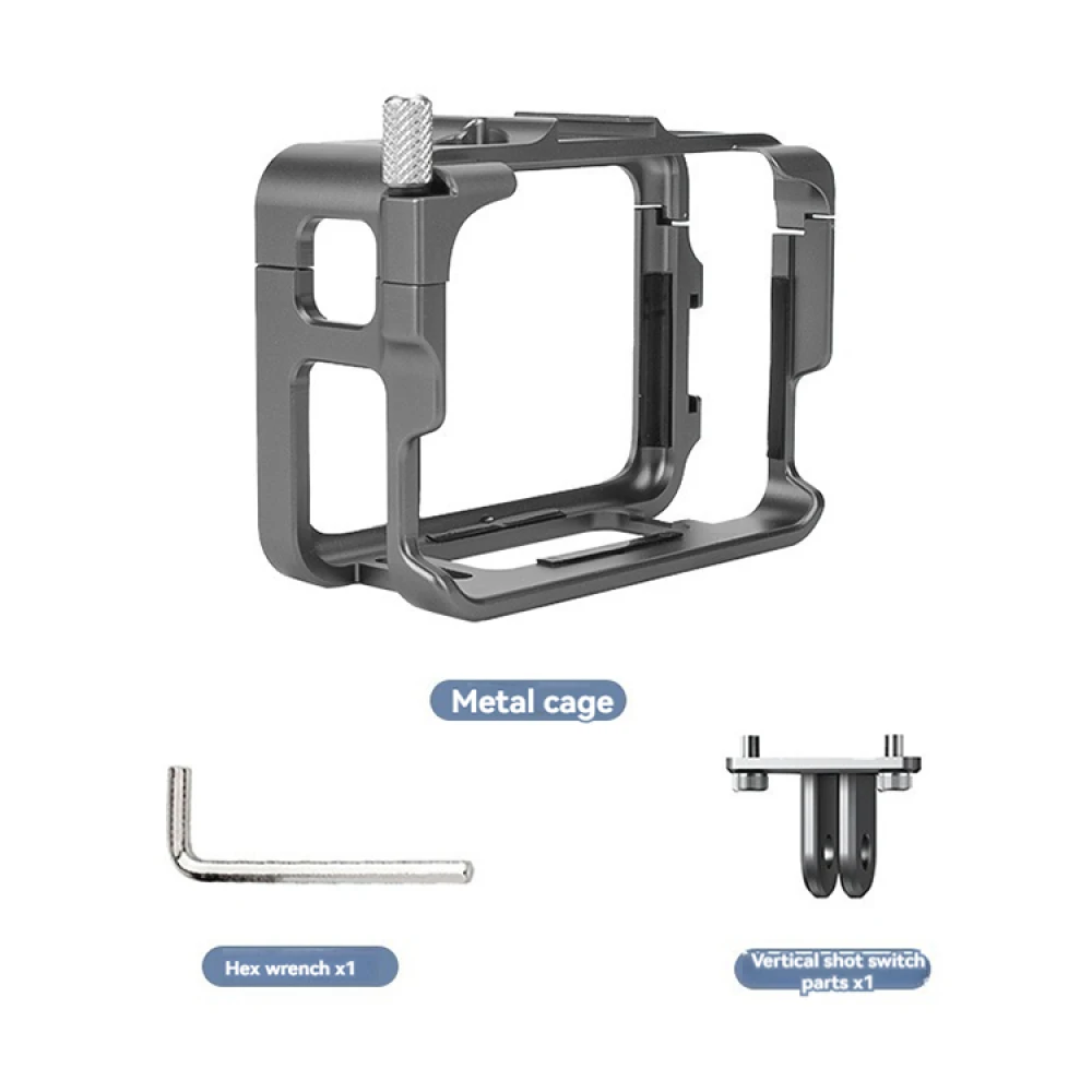 Серебристо-серый универсальный металлический корпус с холодным башмаком для