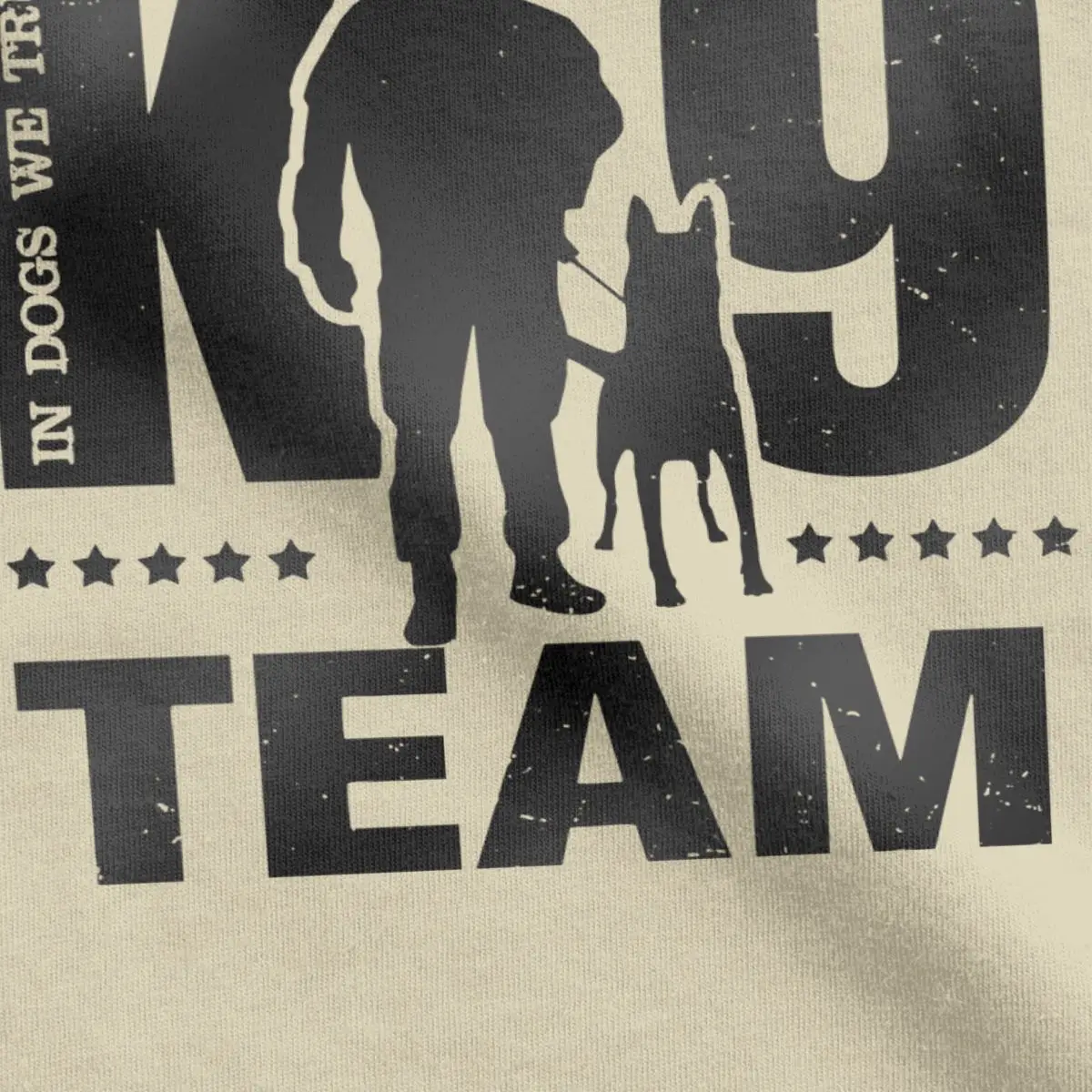 Футболки K9 Team Unit malins мужские чистый хлопок Повседневная футболка с круглым