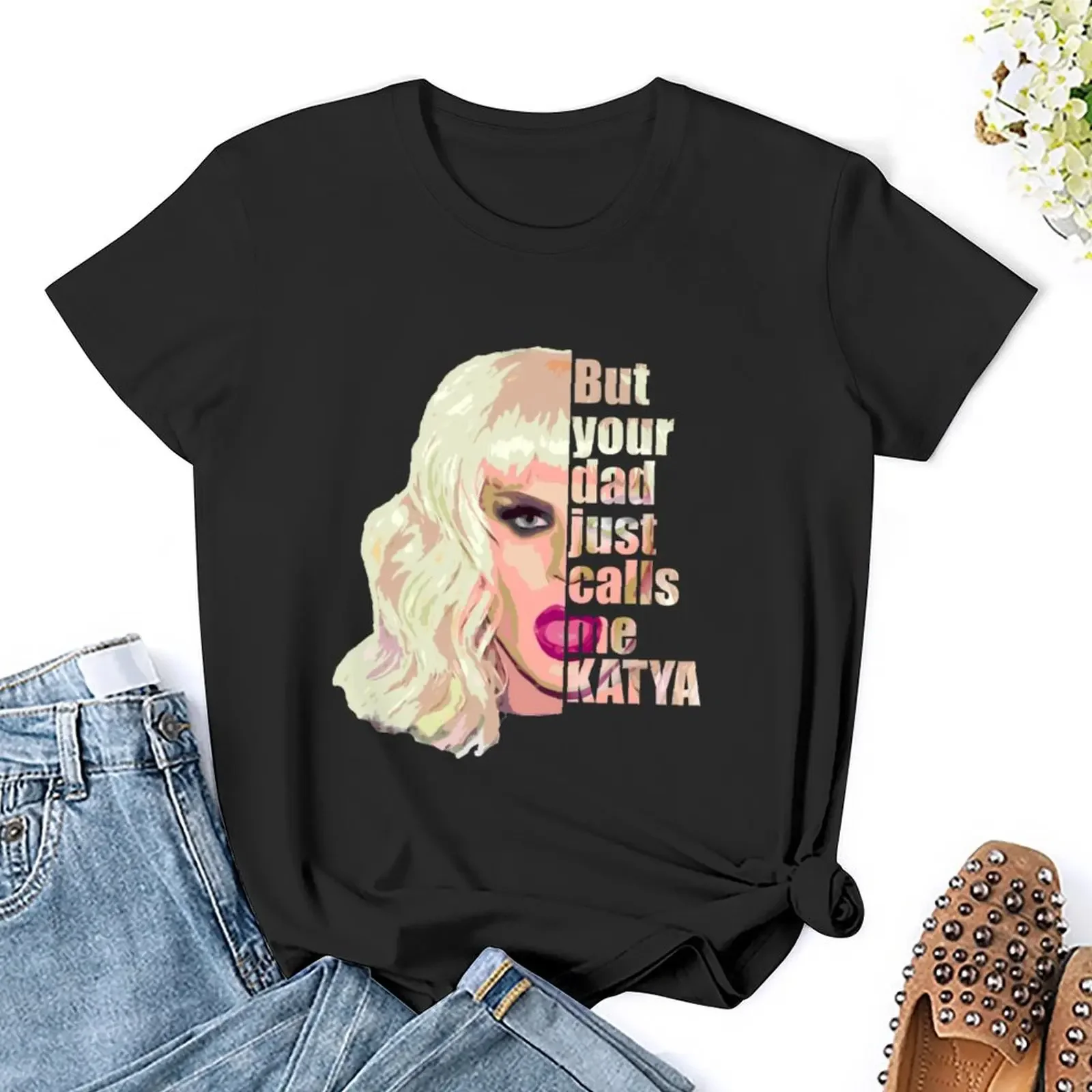 Футболка Yakaterina Petrovna Zamolodchikova тяжелая футболка с короткими рукавами забавные