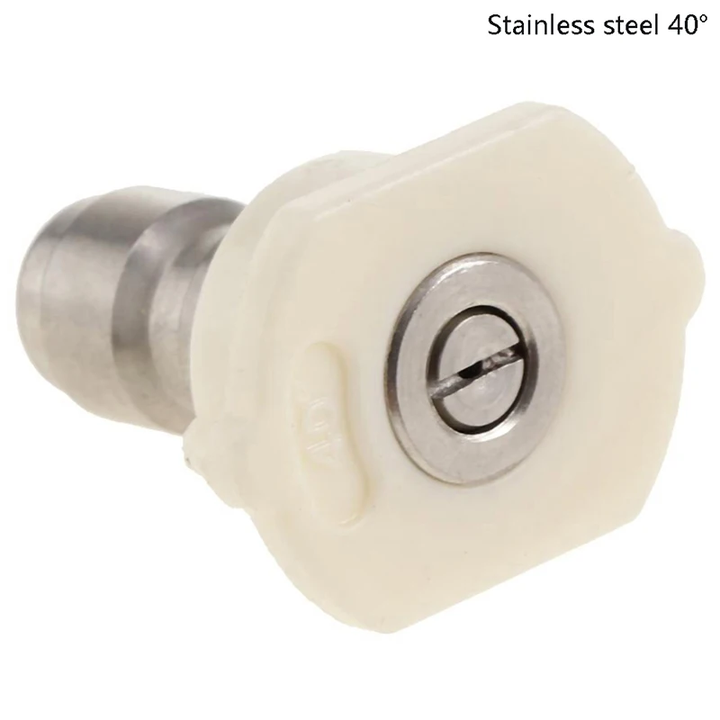 

Поворотный соединитель 1/4 дюйма, Регулируемый адаптер с 5 насадками-распылителями, медное соединение для автомойки высокого давления