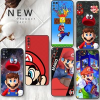 Hot Game Super Mario Case For Samsung Galaxy A50 A70 A10 A30 A20e A20s A40 M51 M62 M53 M30s M52 Black Soft Phone Cover
