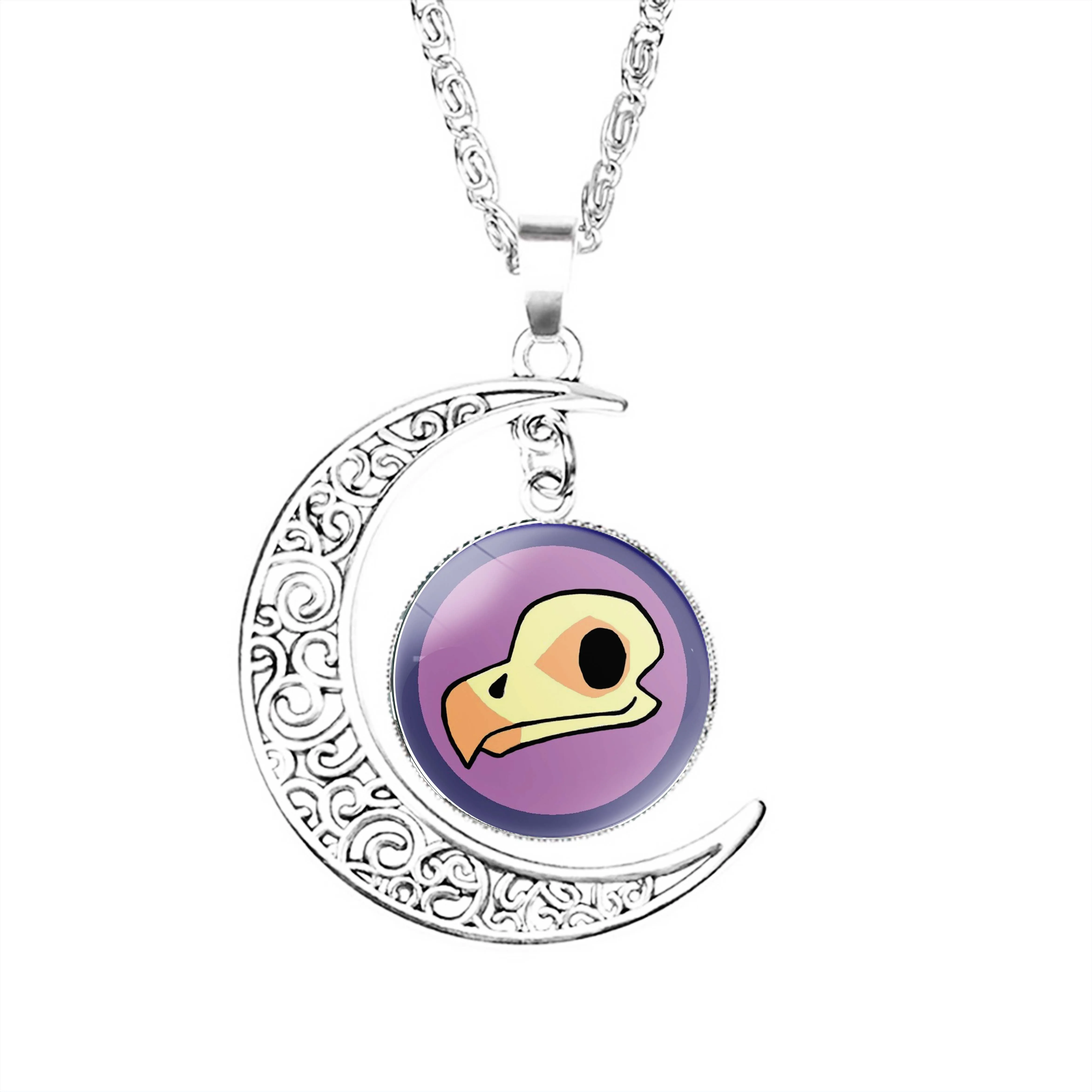 

Цепочка с подвеской в виде совы, черепа, Луны