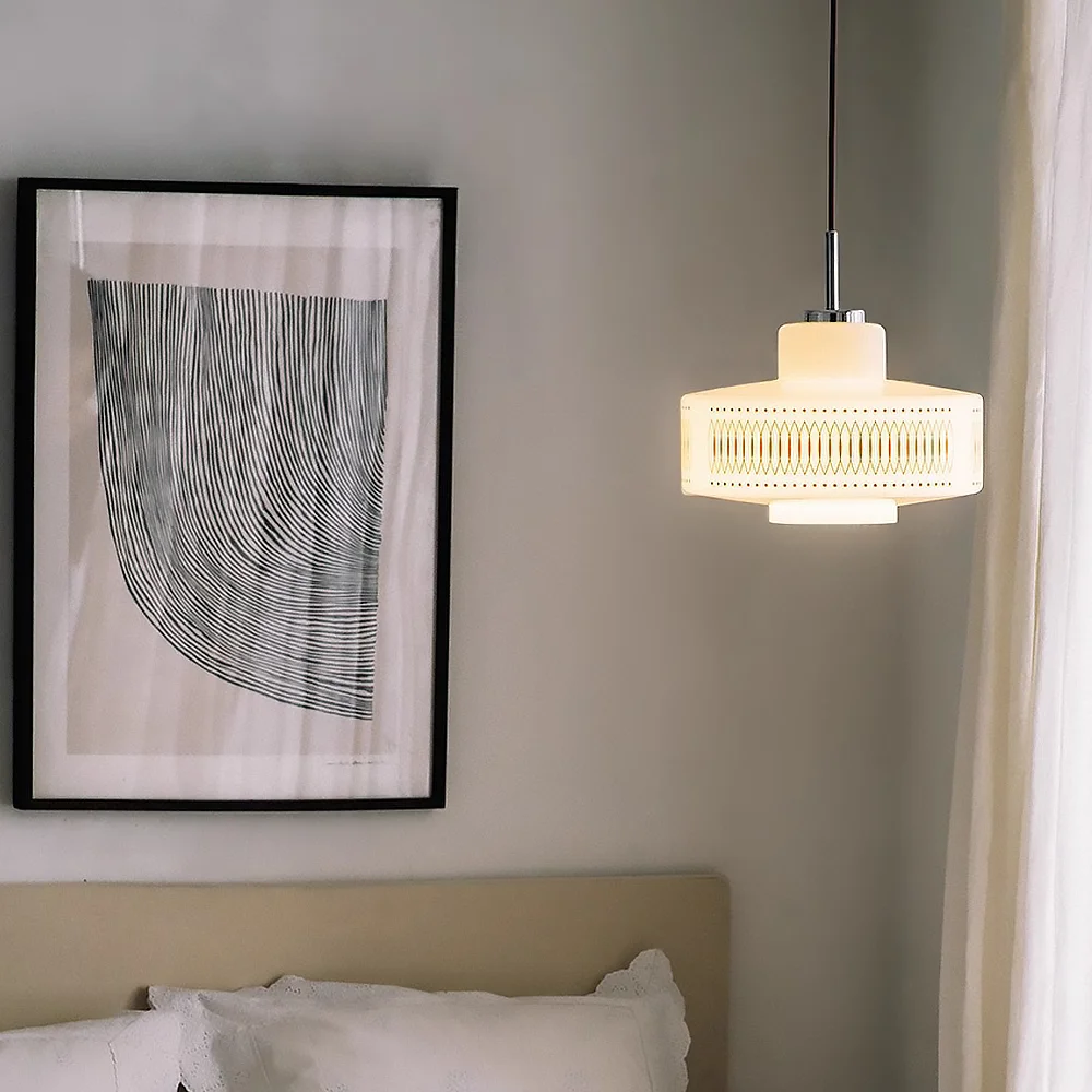 Подвесной светильник в скандинавском стиле стеклянный домашний декоративный