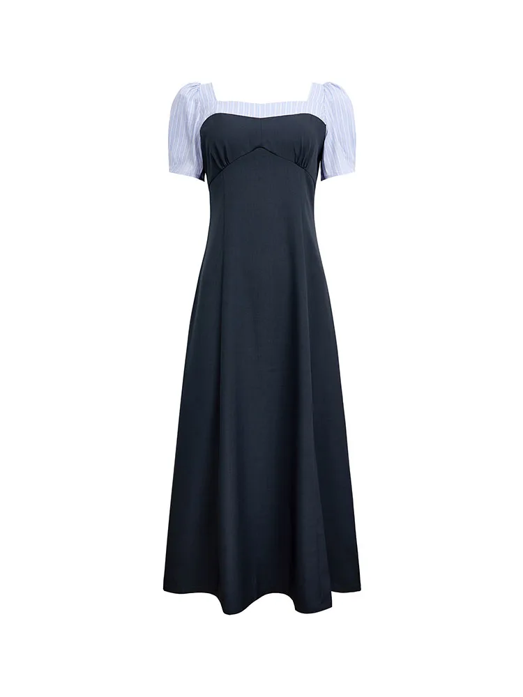 Женское ТРАПЕЦИЕВИДНОЕ ПЛАТЬЕ во французском стиле элегантное слитное платье