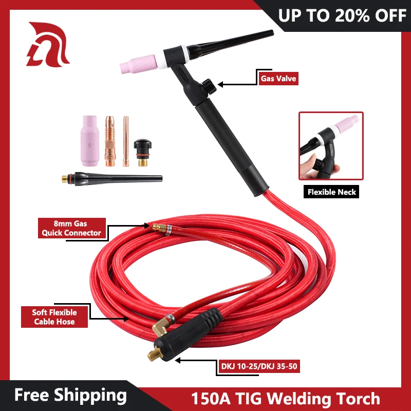 

Сварочная горелка Welding Knight WP17FV 150A 3м/4м
