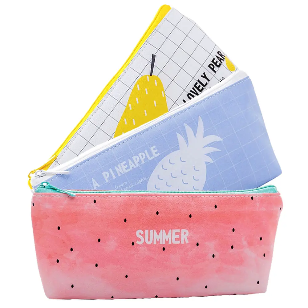 

33 Style Colorful Fruit Pencil Case Kawaii Pencilcase School Pen Case Supplies Pencil Bag School Box Pencils Pouch Stationery