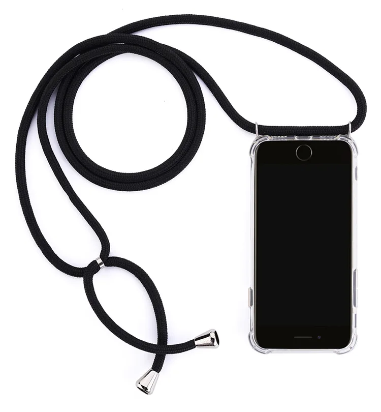 

For iPhone 11 Case Necklace Lanyard Shoulder Strap Cord TPU Phone Cover for iPhone XR XS 13 Mini 12 Pro Max X 7 8 6S PLUS SE2020