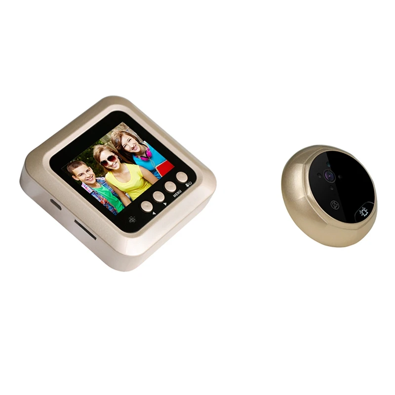 

2.4 Inch TFT Color Screen Display Door Peephole Camera Viewer, Doorbell Video Camera PIR Night Vision 160 Wide Angle