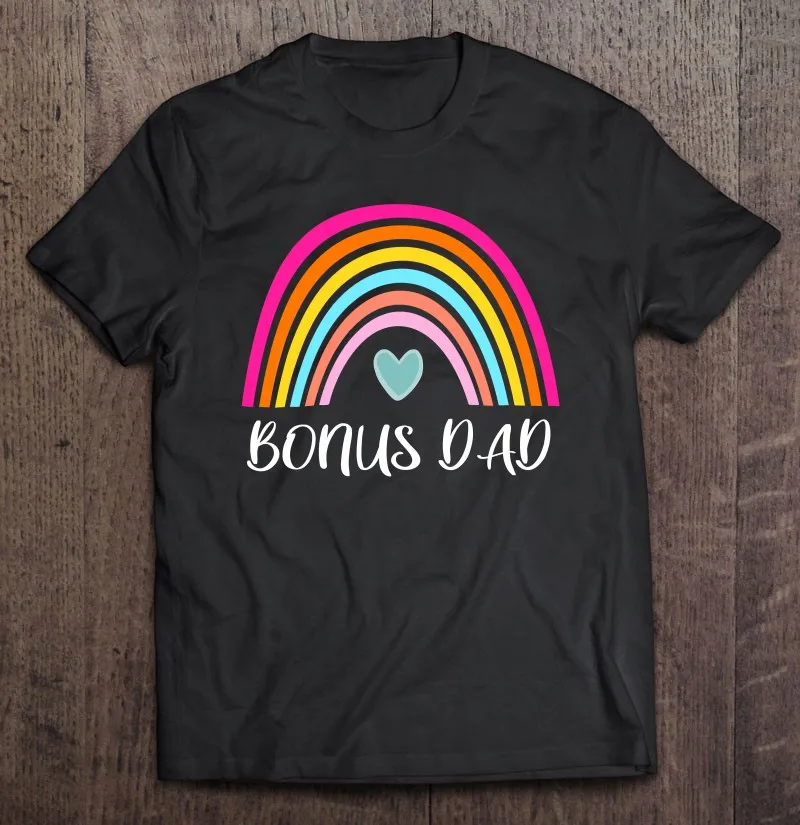 

Бонус Женская от дочери Радужная футболка на День отца Мужская рубашка мужские футболки оверсайз футболка футболки