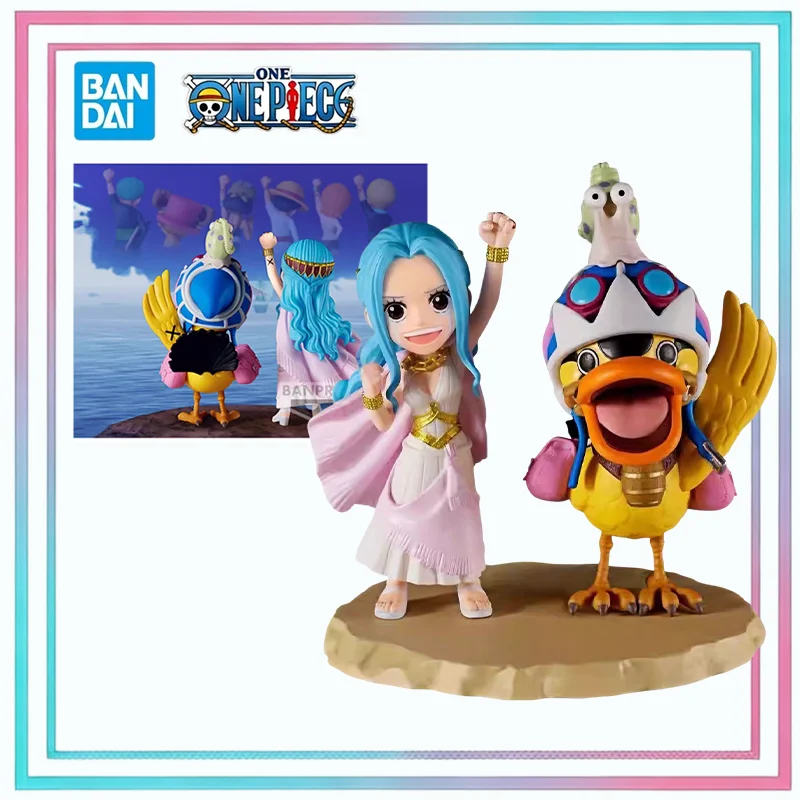 Фото Оригинальная фигурка Bandai Banpresto One Piece WCF Log Stories: Нефелтари Виви и Каро Дак, аниме-фигурка, модель, игрушка, подарок №1
