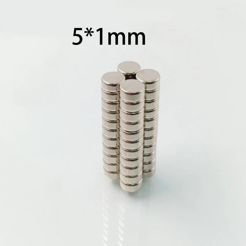 

100 шт. крошечные магниты 5 × 1 мм - мини-круглые дисковые магниты для поделок своими руками и прецизионных работ