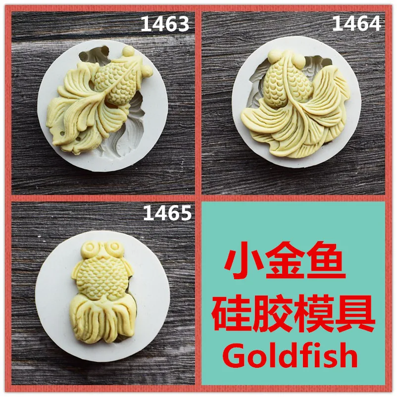

Силиконовая форма «сделай сам» серии «Золотая рыбка», форма для помадки, инструмент для украшения торта, шоколада, форма для мастики, сахарной елки, искусственной кожи на кухне