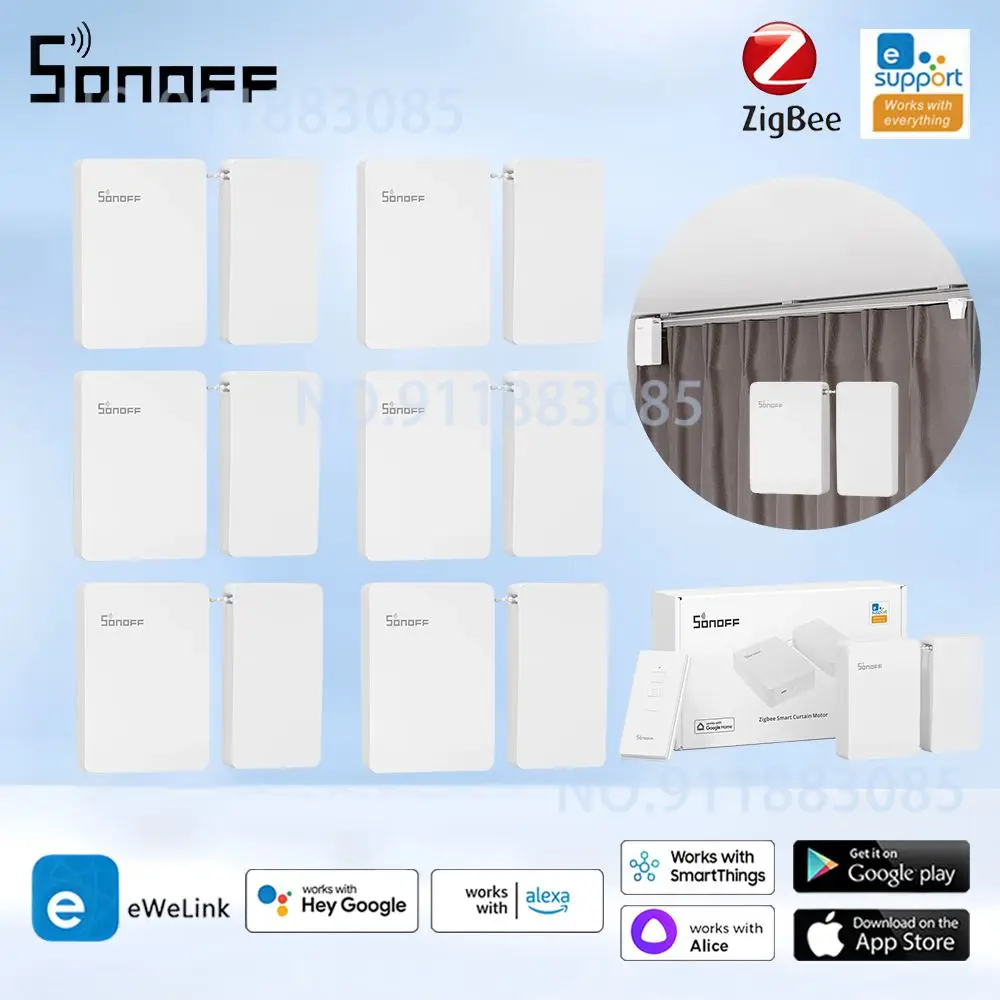 Умный двигатель для штор SONOFF Zigbee 5 В/1 А бесступенчатый с дистанционным