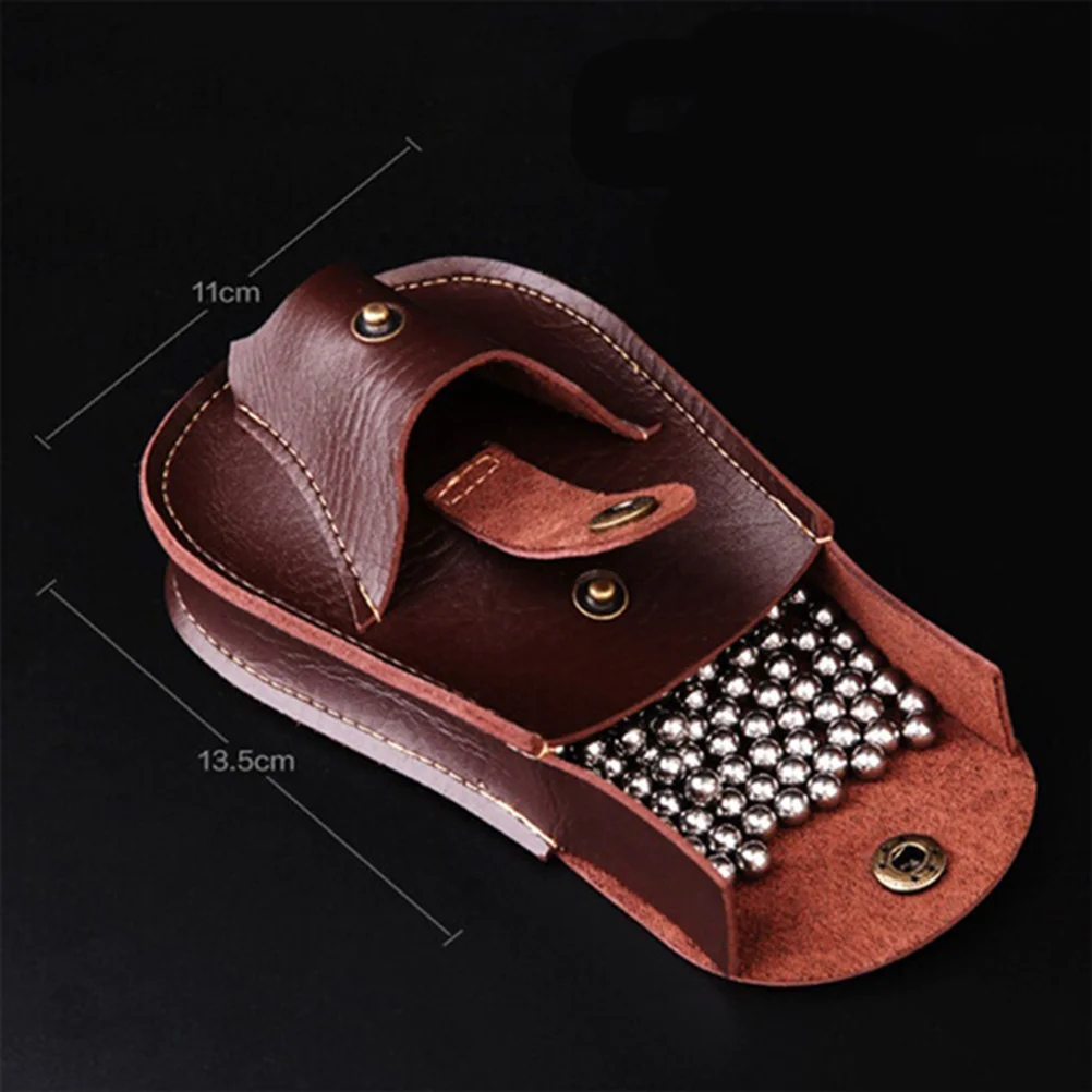 

Magnet Ammo Pouch Steel Holster for Slingshot Outdoor Exercise - Brown (Slingshot Excluded)