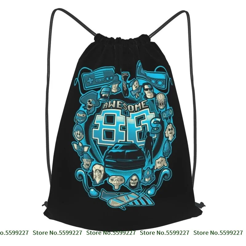 Потрясающий 80S ностагический рюкзак на шнурке для мужчин сантехники