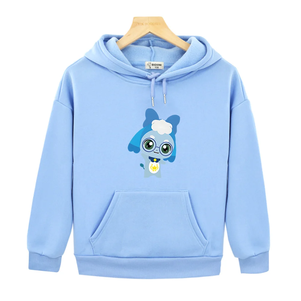 

Tini Ping Printing Hoodies Comfortable Autumn/Winter Clothes Warm Sweatshirts Cartoon Boys Girls Children Pullovers with Pocket