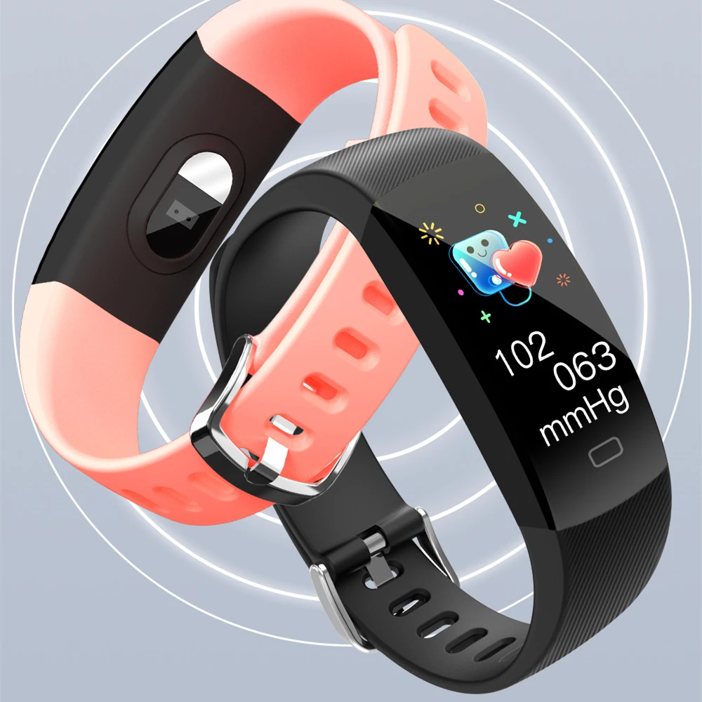 

F64t Bracelet Measures Body Temperature Heart Rate Blood Pressure Step Information Reminds Sports Ip68 Waterproof Smart Watch