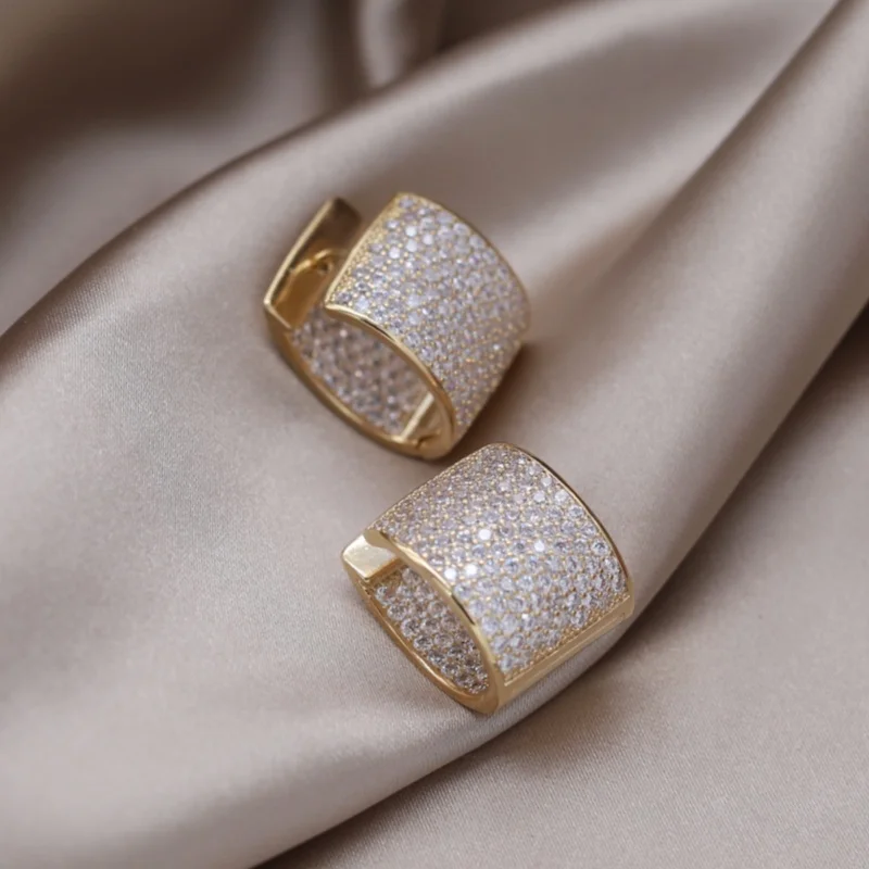 Южнокорейские новые дизайнерские модные ювелирные изделия 14 К Позолоченные