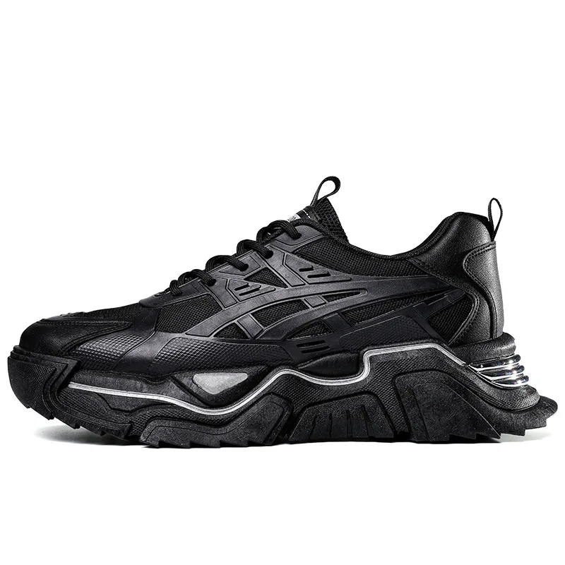 2022 Thick-soled Dad Shoes Color-changing Sports Men's Shoes Autumn New Breathable Mesh Sports Fitness Running Shoes