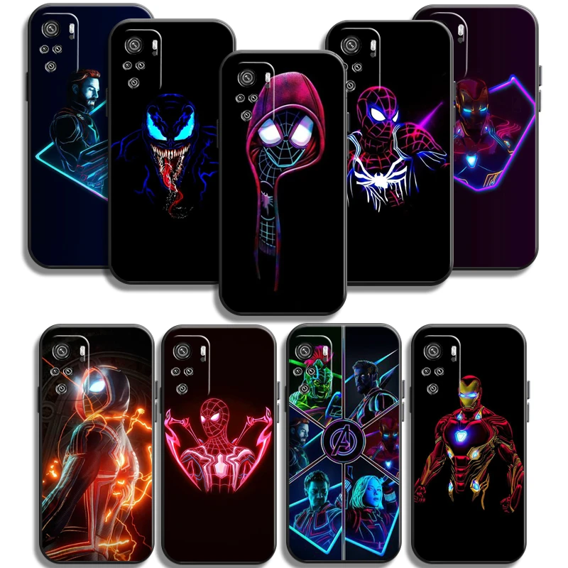 

Marvel Comics LOGO Phone Cases For Xiaomi Redmi Redmi 7 7A Note 8 Pro 8T 8 2021 8 7 7 Pro 8 8A 8 Pro Soft TPU Funda Back Cover