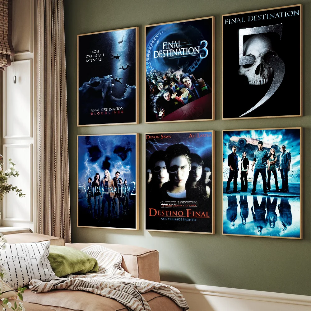 Финальный плакат-наклейка кровавые линии винтажный декор для комнаты дома бара