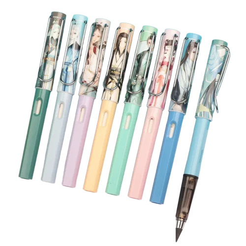 Anime Eternal Ink-free Pencils Endless Pencil For Primary School Students No Sharpening Erasable Constant Lead Eternal Pencil