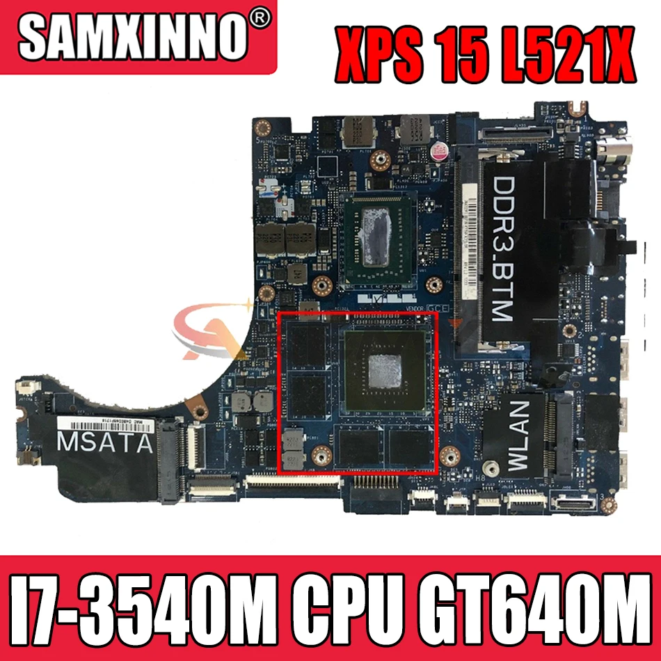 

For DELL XPS 15 L521X Laptop Motherboard I7-3540M CPU GT640M 2GB CN-0M0YWH 0M0YWH M0YWH Tested 100% work