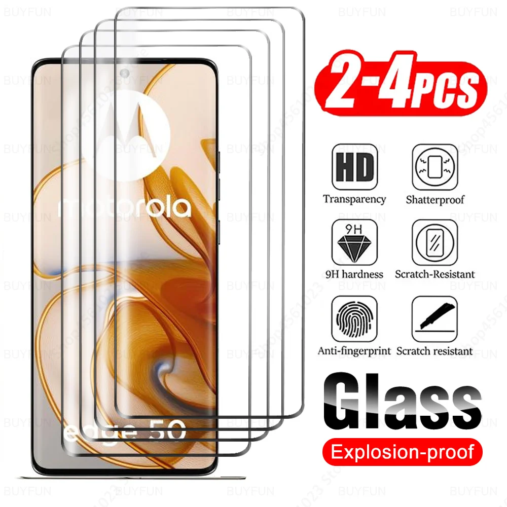2/4 шт. изогнутое стекло для Motorola Edge 50 защитное из закаленного стекла Moto G85 Edge40 Neo 40