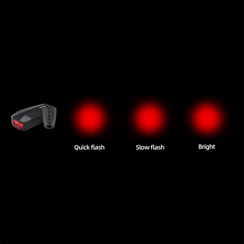 

Беспроводной задний фонарь для велосипеда с USB-зарядкой и дистанционным управлением