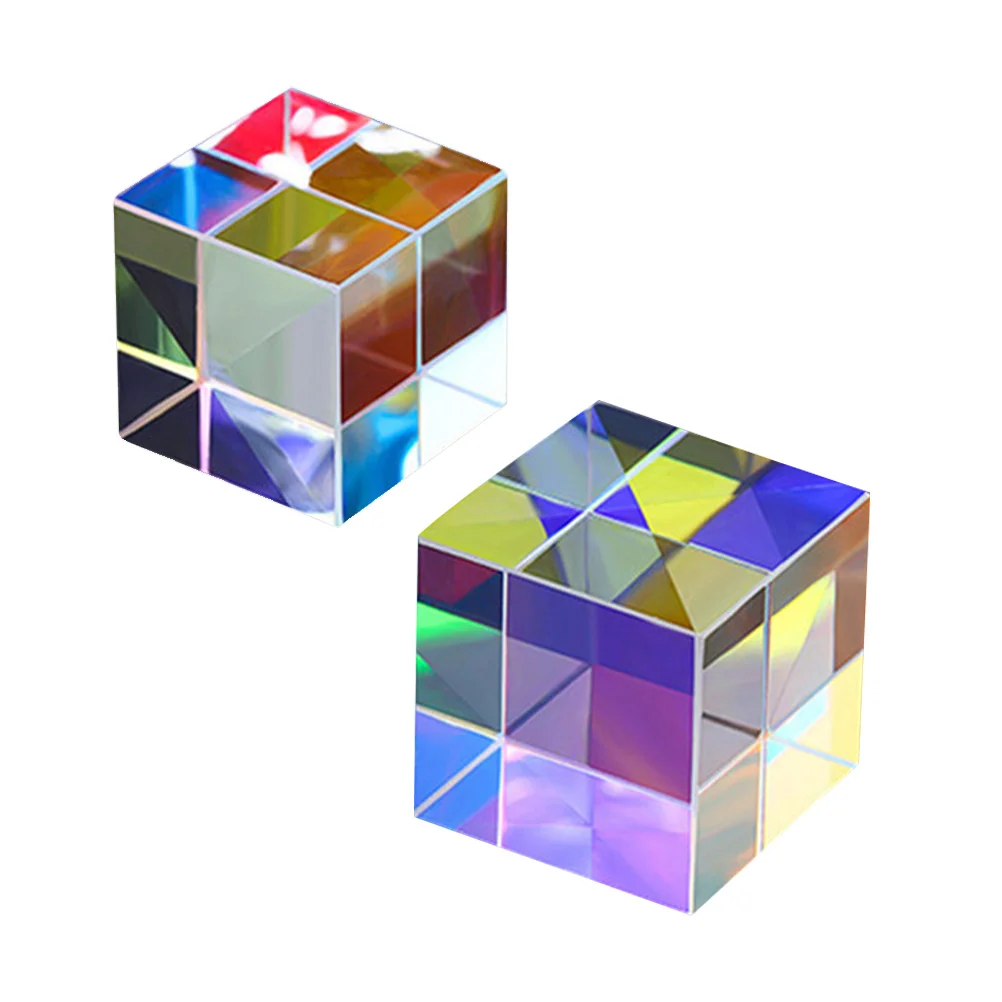 

Prism Optical Teaching Prisms Decor Desktop Adorn Colorful Ornament Physics Experiment Tool