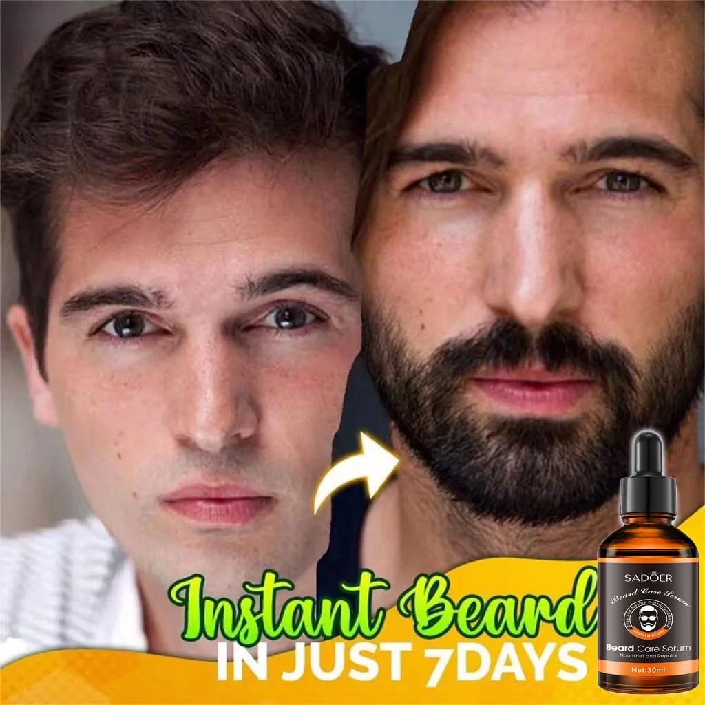 

100% Natural Organic Men's Beard Growth Liquid Beard Growth Essential Oil Hair Loss Products Hair Grow Nourishing Beard Care