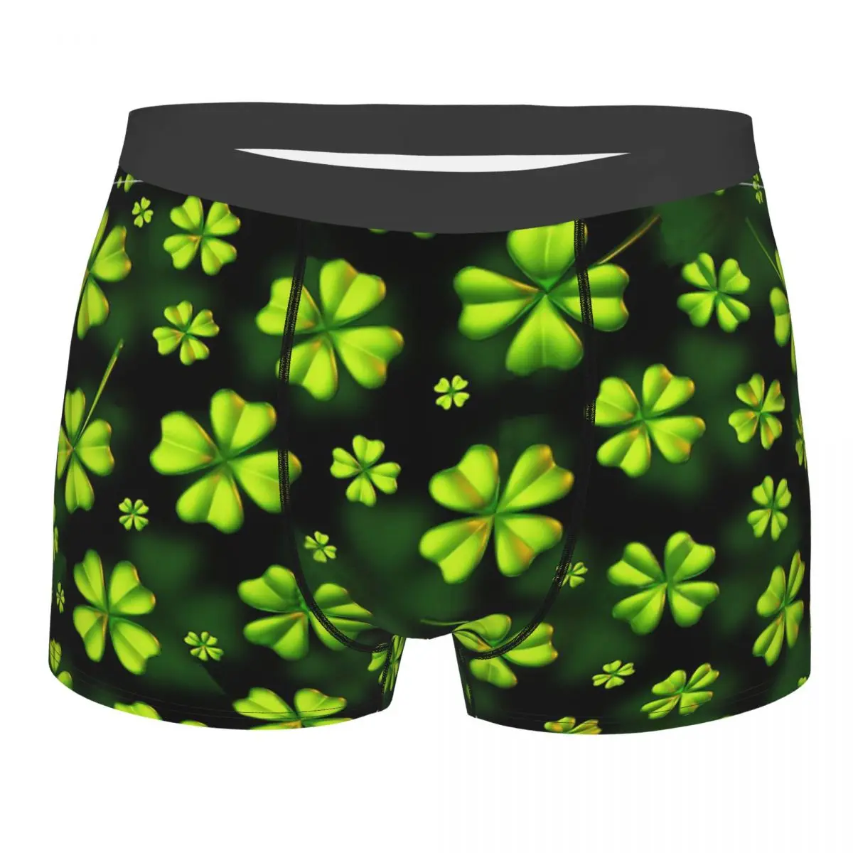 

Clover Pattern 3D Three Dimensional Underpants Cotton Panties Man Underwear Print Shorts Boxer Briefs