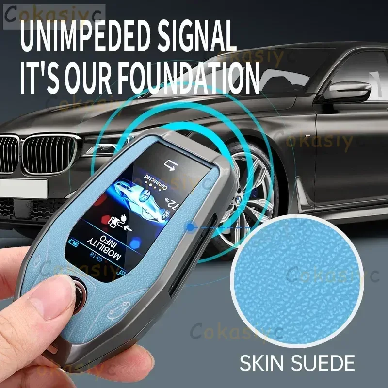 Фото Чехол для ключей со светодиодным дисплеем для BMW 5 7 серии G11 G12 G30 G31 G32 i8 I12 I15 G01 X3 G02 X4 G05 X5 G07 X7 №5