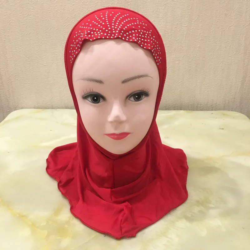 

Little Girl Ice Silk Cover Headband Lace Rhinestone Hat in Stock Wholesale H142