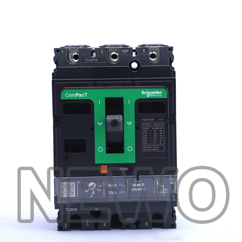 Автоматический выключатель Schneider Electric NSX 4P тип 100F/160F/250F/400F/630F