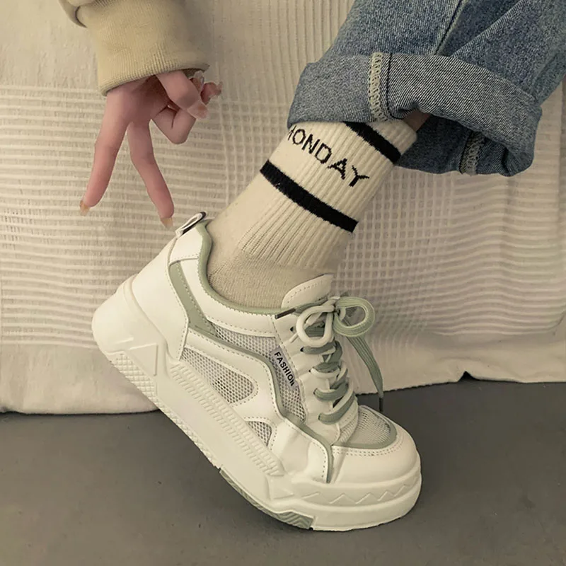 Женская обувь 224 новые летние сетчатые туфли с дышащей сеткой студенческие для