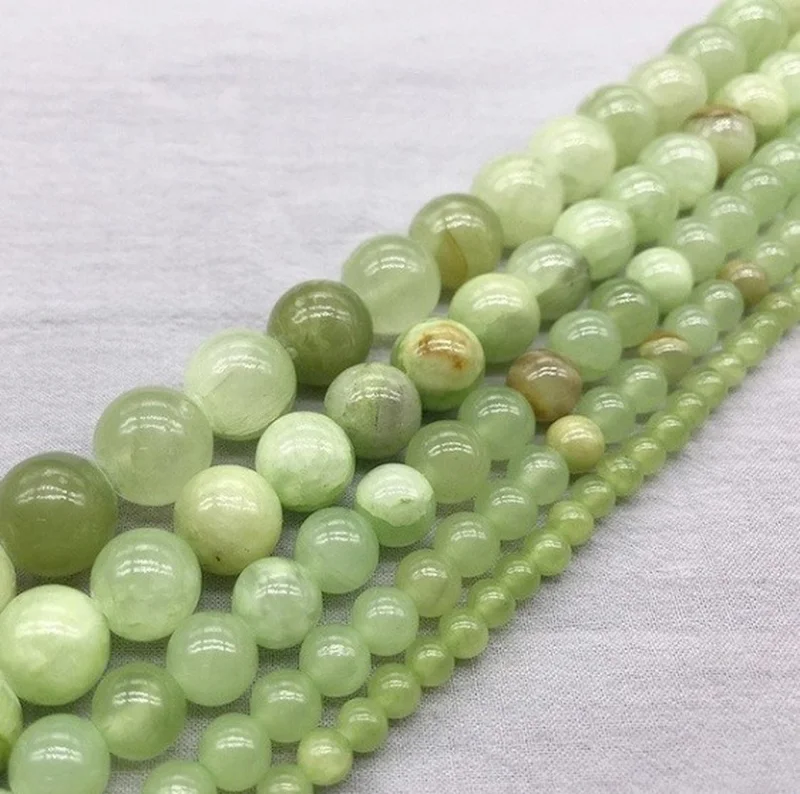 

Quality Chinese Jades Chalcedony Loose Spacer Bead for Jewelry Making DIY Bracelet Accessories ( Pick Size 6 8 10 Mm )