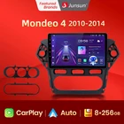Junsun V1 AI Голосовое CarPlay Автомагнитола Магнитола Мультимедиа автомобиля для форд мондео 4 2010-2014 for Ford Mondeo mk4 Android auto 4G GPS трекер навигатор 2 DIN 2 дин андройд Аудио Автомагнитолы